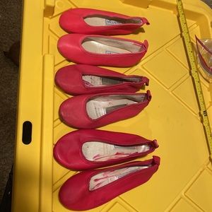 Died touchup flats,  3 pairs size 10.5 10.5  11.5 ballet flats